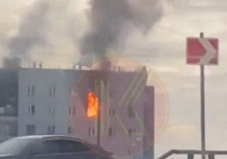 Квартира загорелась в доме по адресу улица Ключевская, 57 в Красноярске