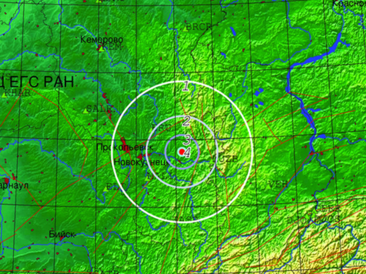 Землетрясение магнитудой 3,5 произошло на территории Кузбасса