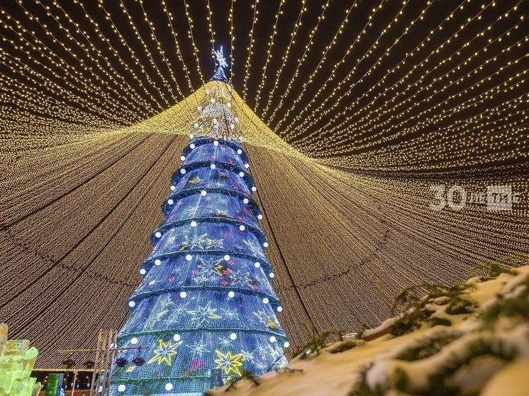 Центральная елка в Казани будет радовать горожан до 14 января