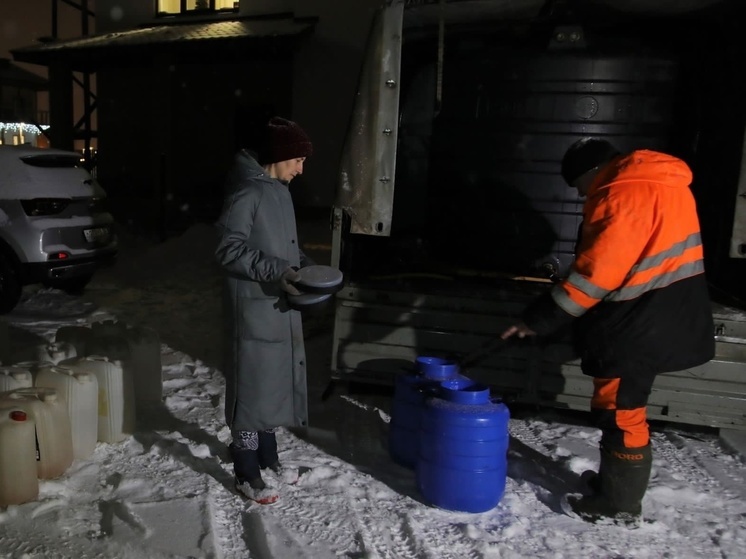 В Северодвинске впервые привезли воду в квартал многодетных семей