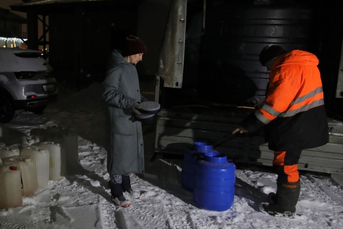 В Северодвинске впервые привезли воду в квартал многодетных семей