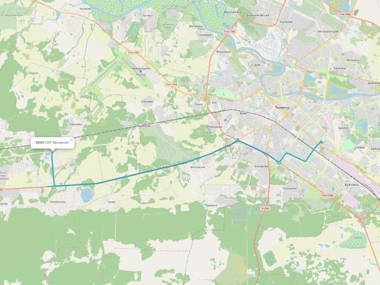 Жители СНТ «Москвичка» смогут доехать до Тюмени на автобусе