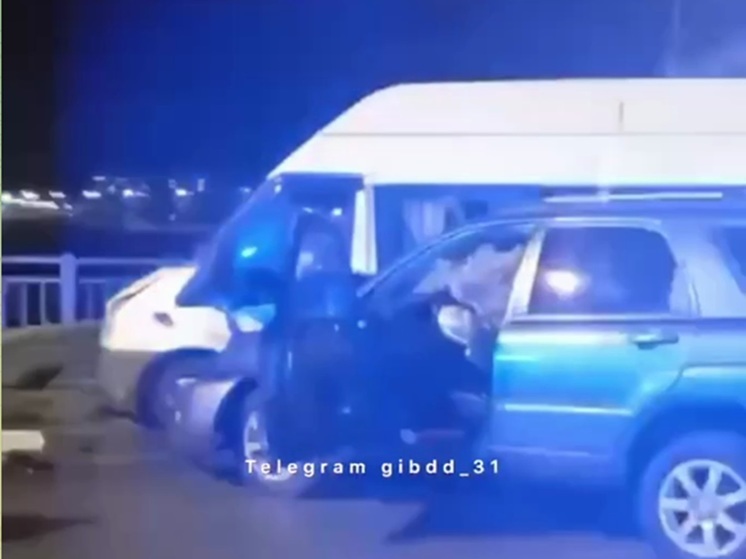 Под Белгородом в ДТП пострадали пассажиры микроавтобуса