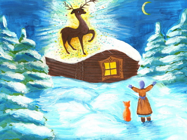 Дети сотрудников «Мариэнерго» нарисовали «Магию света» и «Зимнюю сказку»