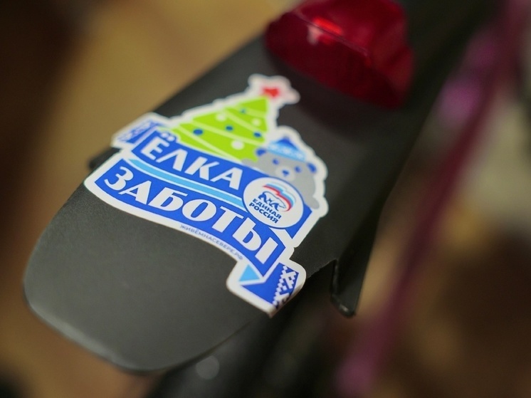 По велосипеду от главы города к Новому году получили два ребенка в Лабытнанги