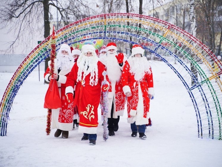 Слет Дедов Морозов состоялся в Дзержинске накануне Нового года
