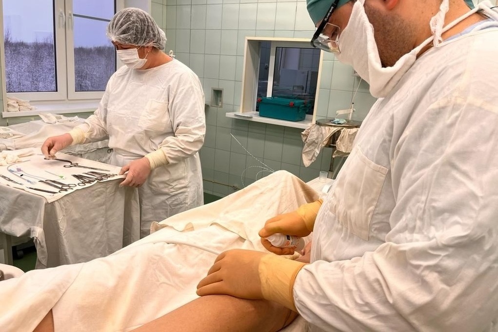Впервые в районной больнице Карелии проведена лазерная операция на венах