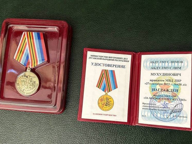Дагестанского премьера наградили медалью власти ЛНР