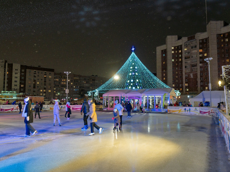 Бесплатный ледовый комплекс «Зимняя сказка» действует на площади Химиков в Череповце