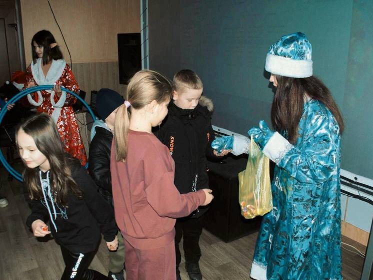 Молодогвардейцы устроили новогоднее мероприятие деткам Днепрорудного