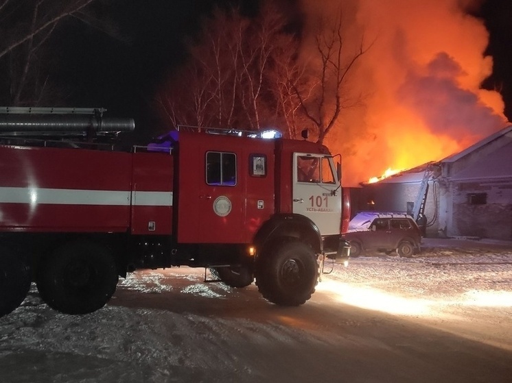 В Усть-Абаканском районе Хакасии сгорела пекарня