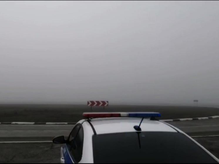 Густой туман осложняет движение на автотрассах Курского округа Ставрополья