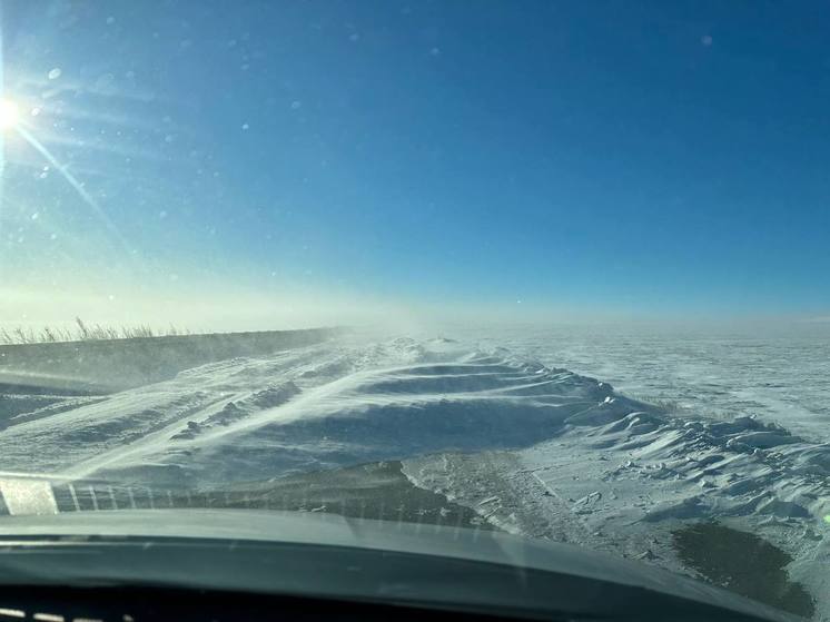 Трассу между Краснокаменском и Забайкальском занесло снегом