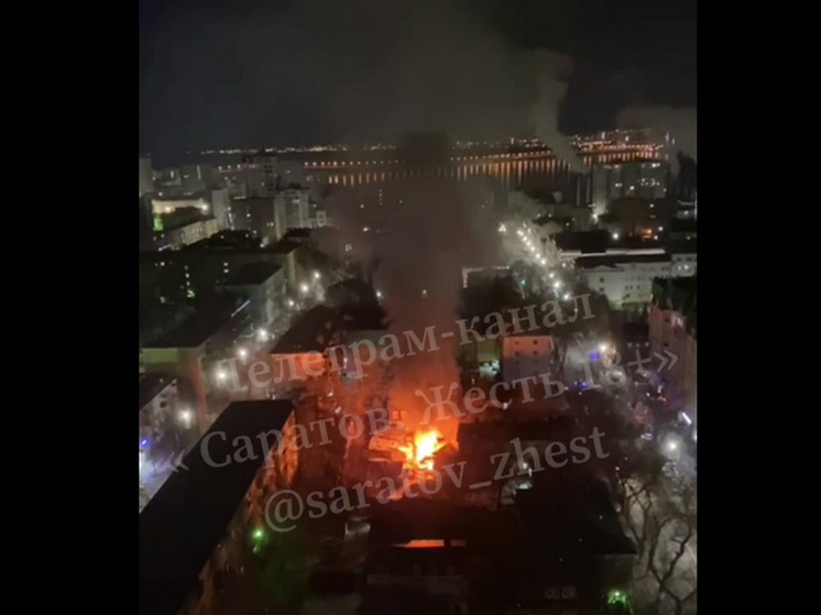 В Татищевском районе сгорел автомобиль