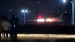 Самолёт Japan Airlines столкнулся с самолетом Береговой охраны Японии и полностью сгорел: видео