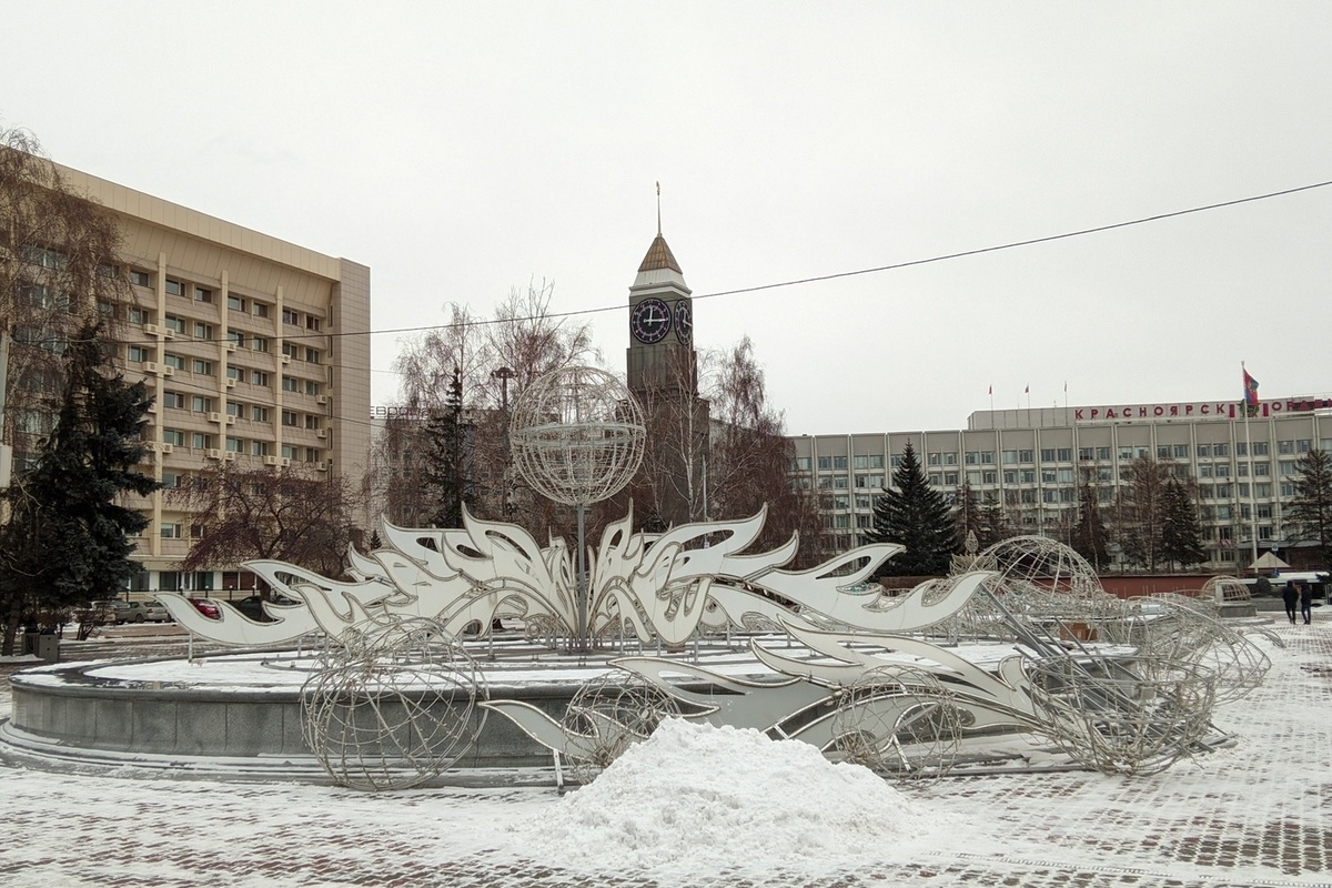 В Красноярске 3 января ожидается до –1 градуса