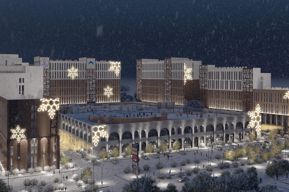 Новгородцам показали, как будет выглядеть университетский кампус зимой