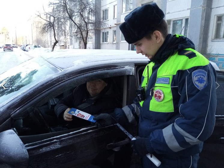 Сотрудники ГИБДД из Сланцев провели профилактическое мероприятие «Безопасная зима»
