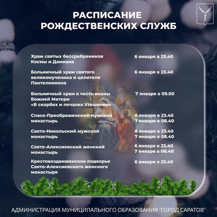 Расписание храма трех святителей