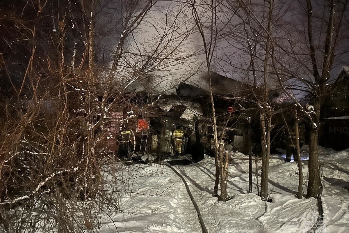 Человек пострадал на пожаре жилого дома в Кондрово Калужской области