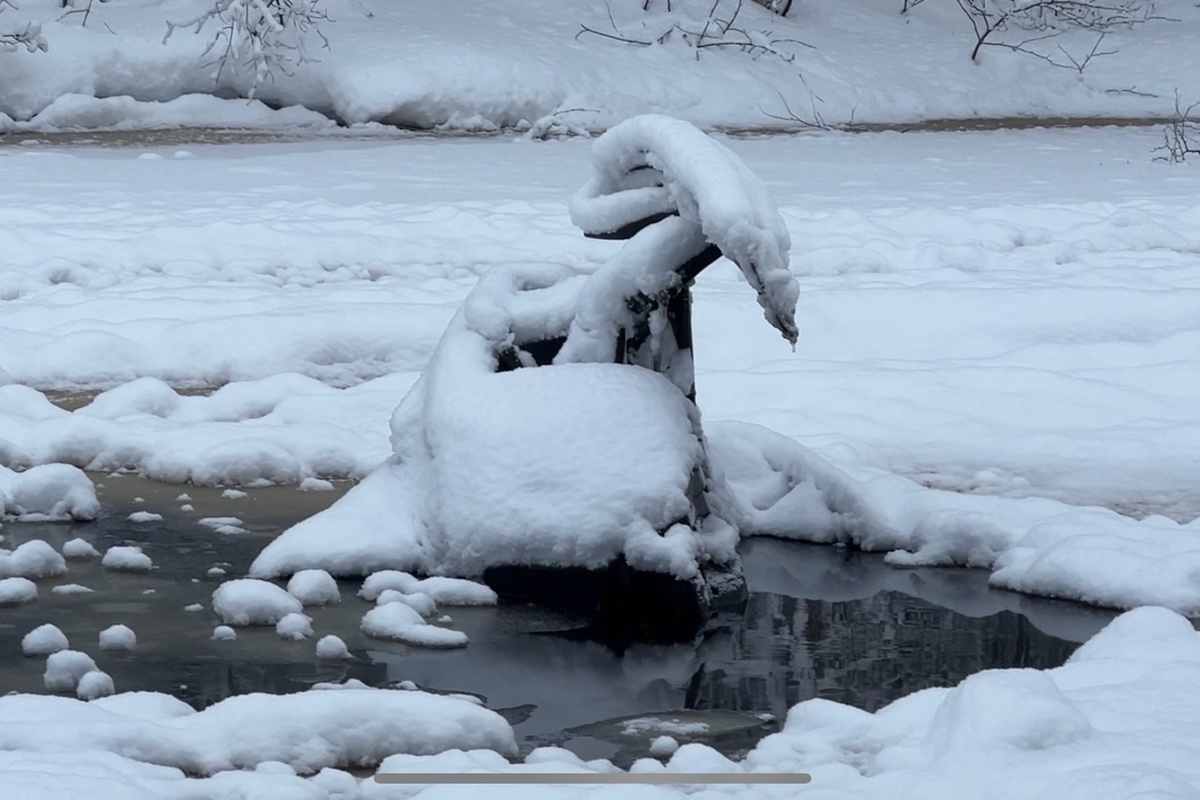 Снегоход в Карелии ушел под лед – владельцу повезло
