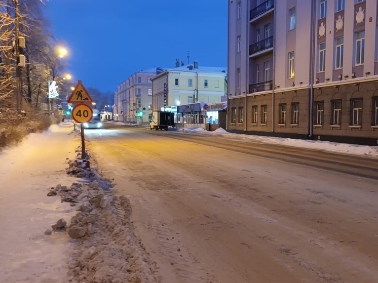 Благоустройство Троицкого проспекта в Архангельске затянется до весны