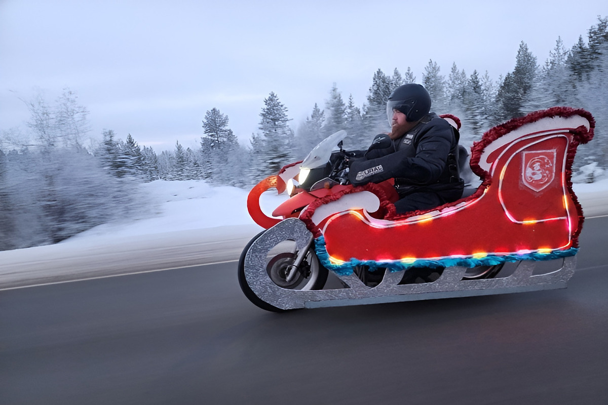 Мото-Дед Мороз приедет 7 января в Североморск