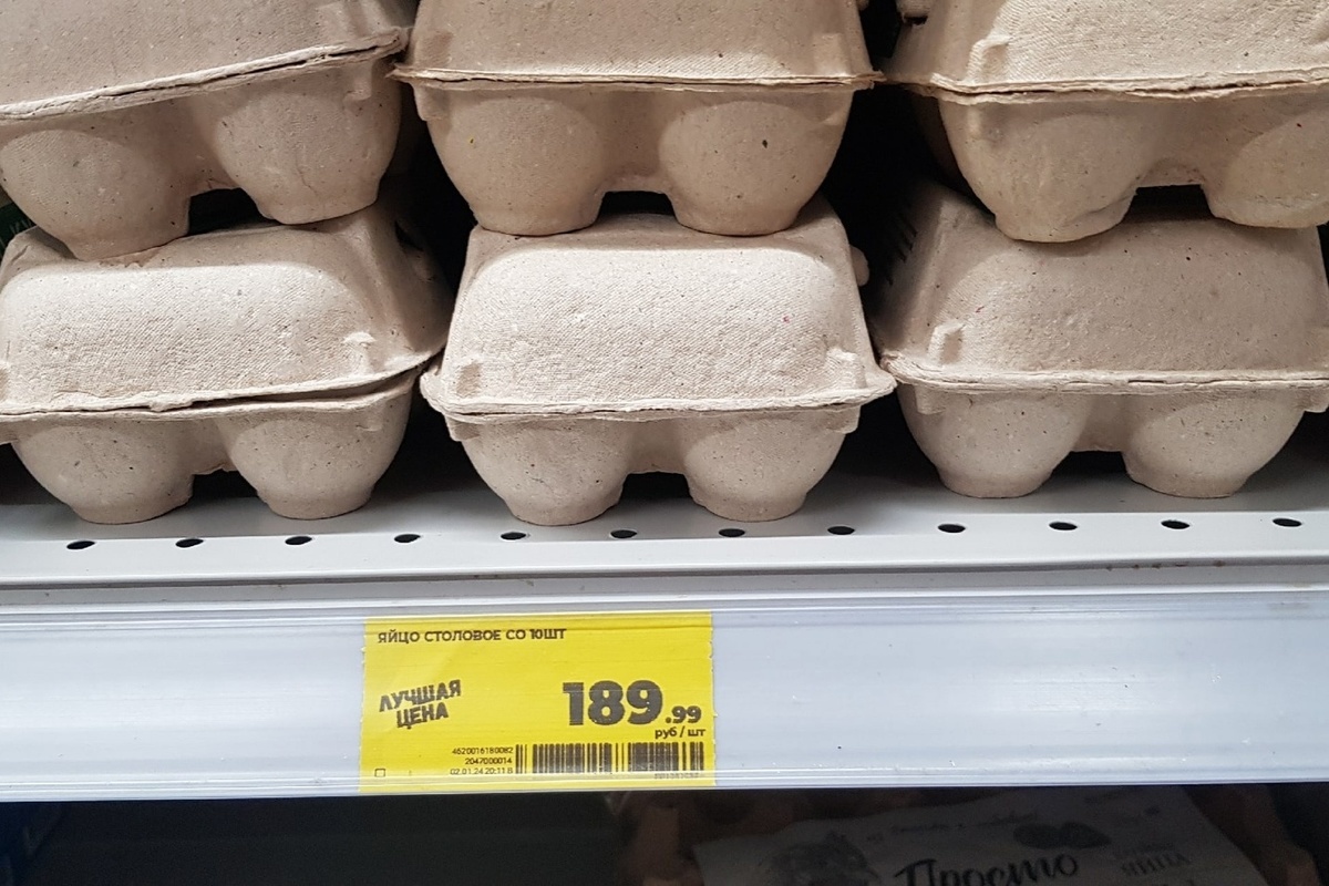 Новый рекорд цен на яйца зафиксировали в сетевом магазине под Петрозаводском