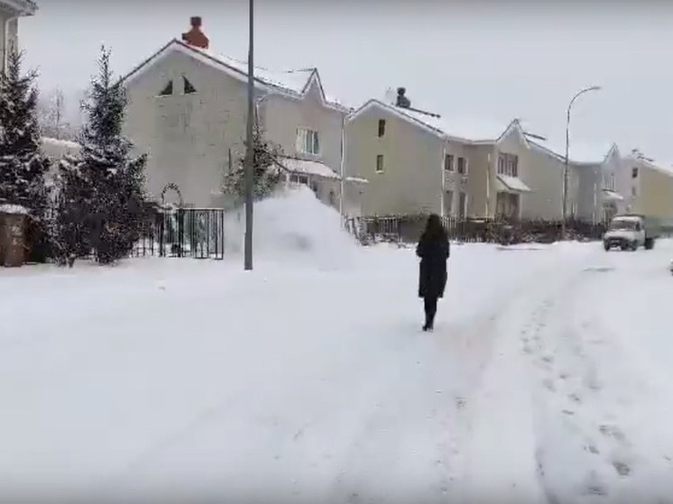 Жителям Кемерова грозят штрафы за вынос снега на дорогу
