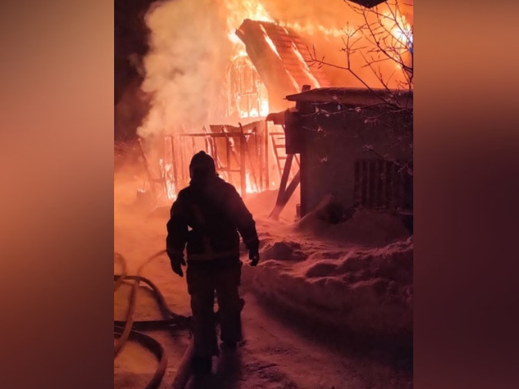 Дачный дом сгорел в Сортавале в Сочельник