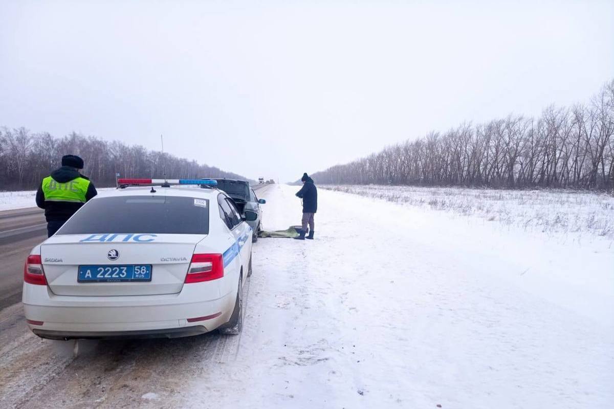Госавтоинспекторы помогли жителю Пензенской области, который сломался на трассе