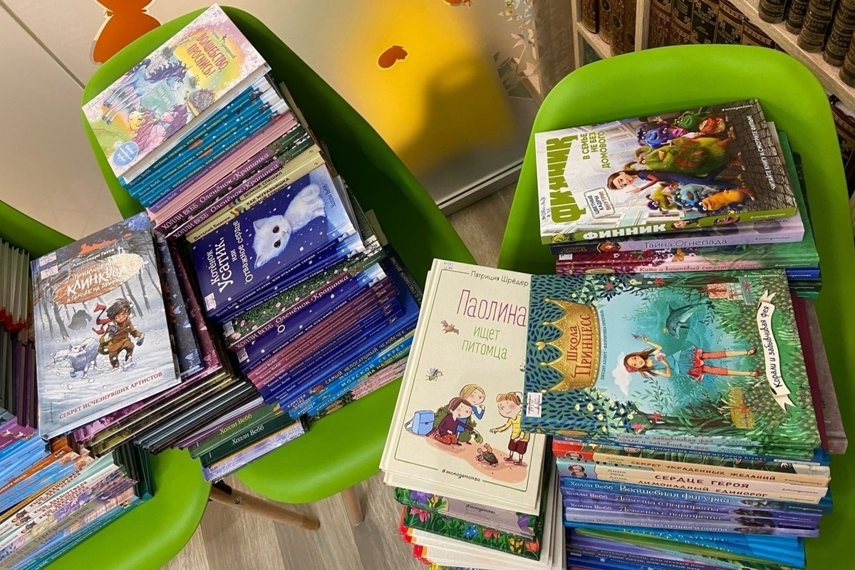 Для детской библиотеки Архангельска купили более 2 тысяч новых книг