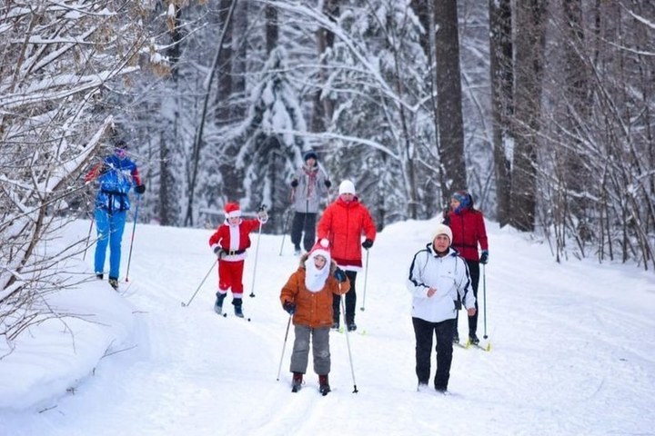 В Уфе прошли рождественские лыжные гонки