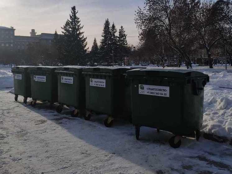 Новосибирцы жаловались на вывоз мусора в новогодние праздники реже