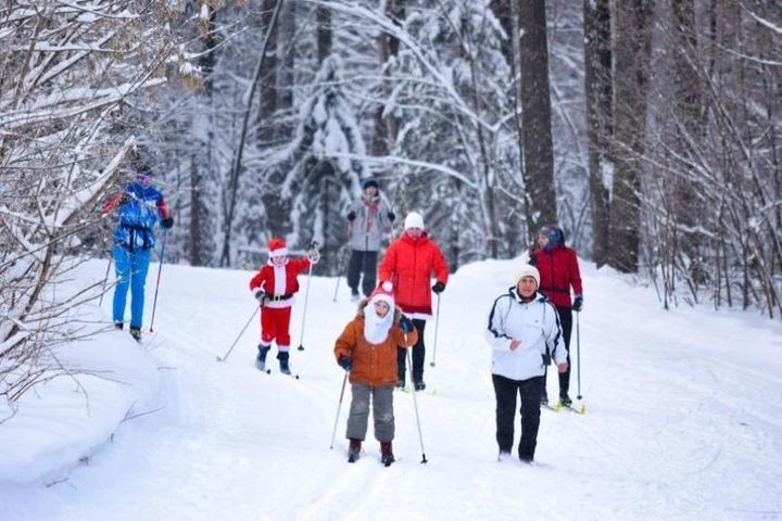 В Уфе 240 человек приняли участи в рождественских лыжных гонках