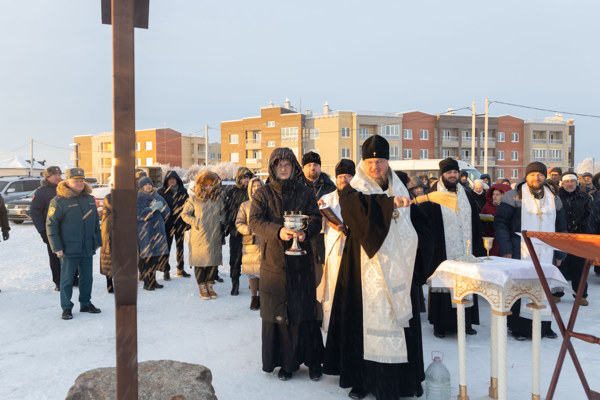 В костромском Заволжье заложен храм Александра Невского