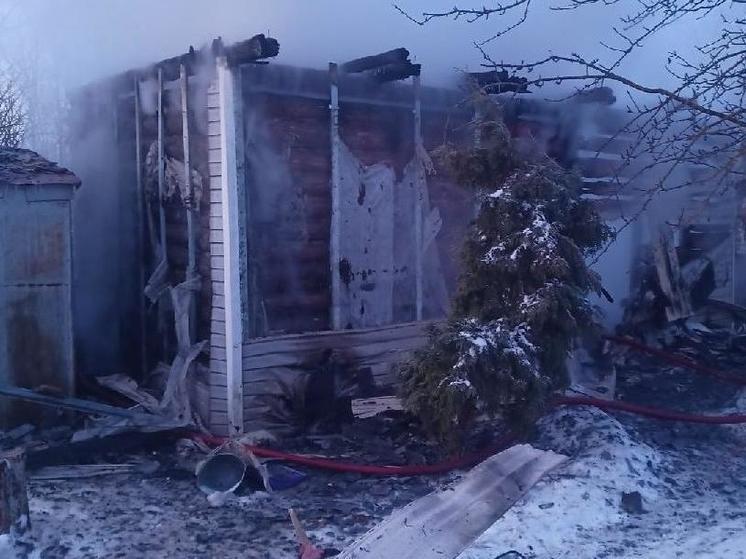 7 января в Тырнове Пронского района сгорела баня
