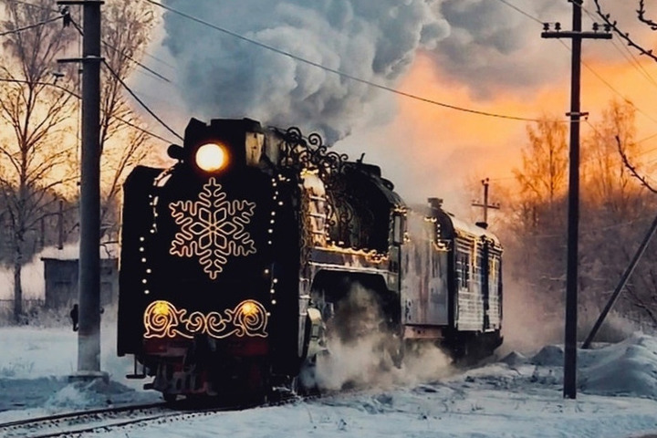 10 января в Иваново на три часа прибудет сказочный Поезд Деда Мороза
