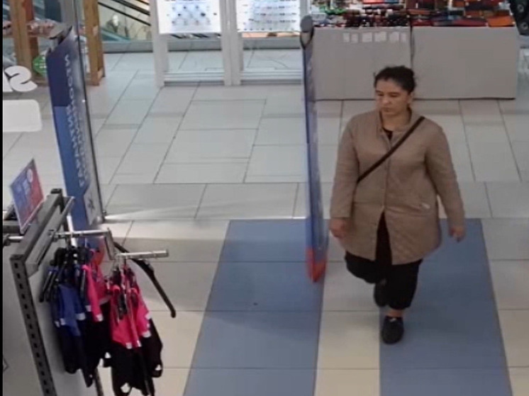 Подозреваемая в краже товара попала на камеру в торговом центре Петрозаводска
