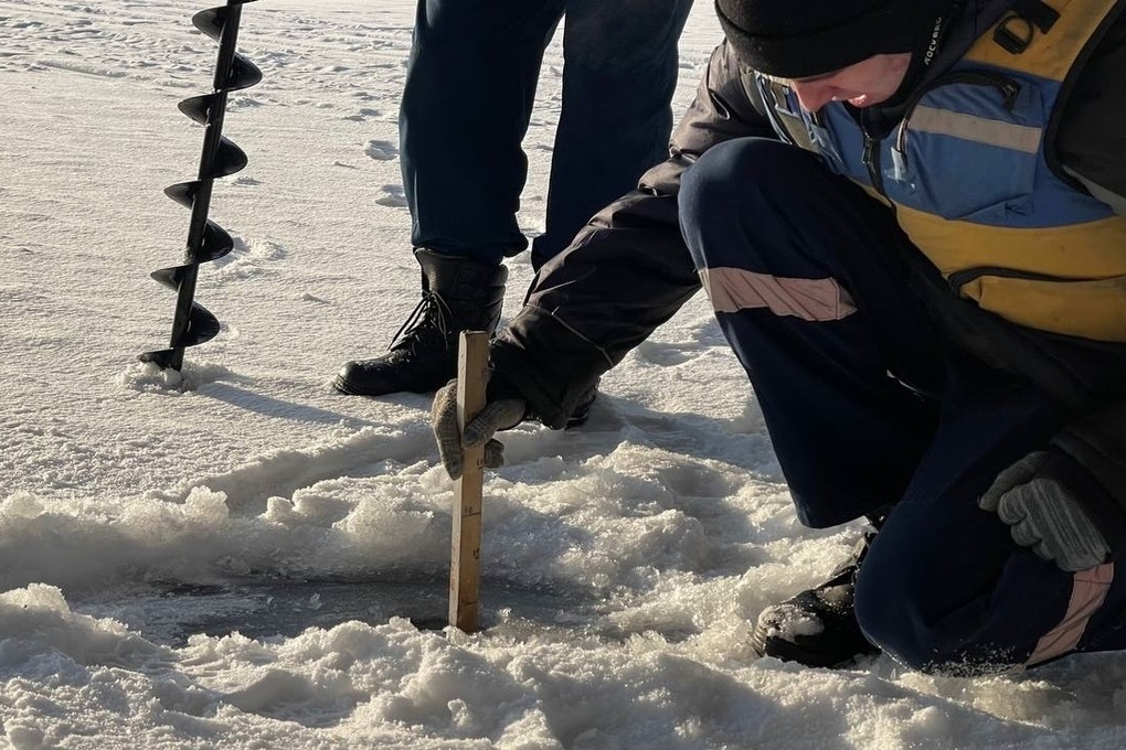 9 января спасатели вновь измерили толщину льда на реках Марий Эл