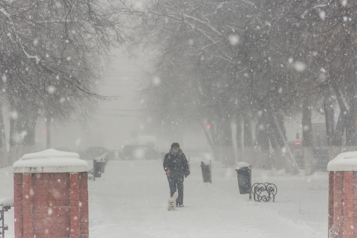 9 января в Рязанской области выпустили метеопредупреждение из-за снегопада