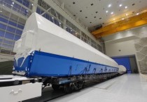 Железнодорожный эшелон с первой летной ракетой-носителем "Ангара-А5" доставлен на космодром Восточный
