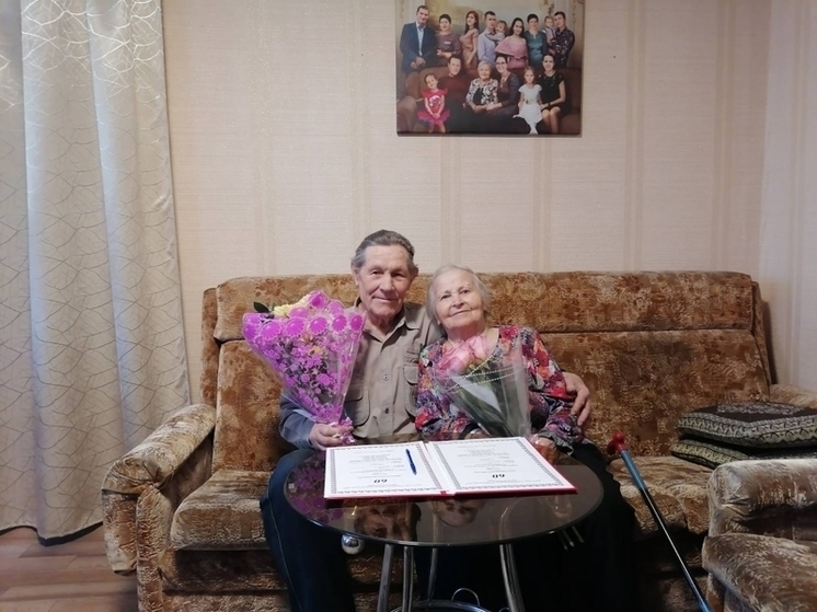 60 лет совместной жизни отпраздновали супруги из села в Забайкалье