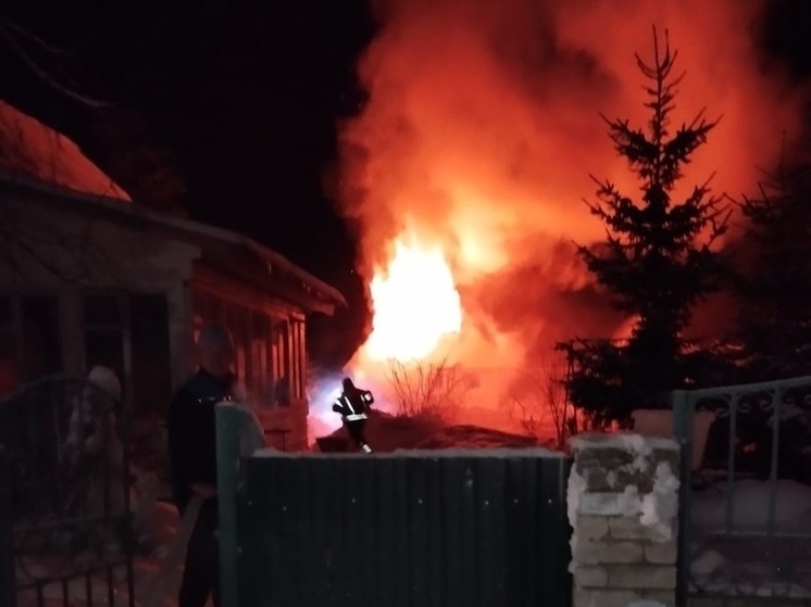 Страшный пожар унес жизнь человека в Пудоже