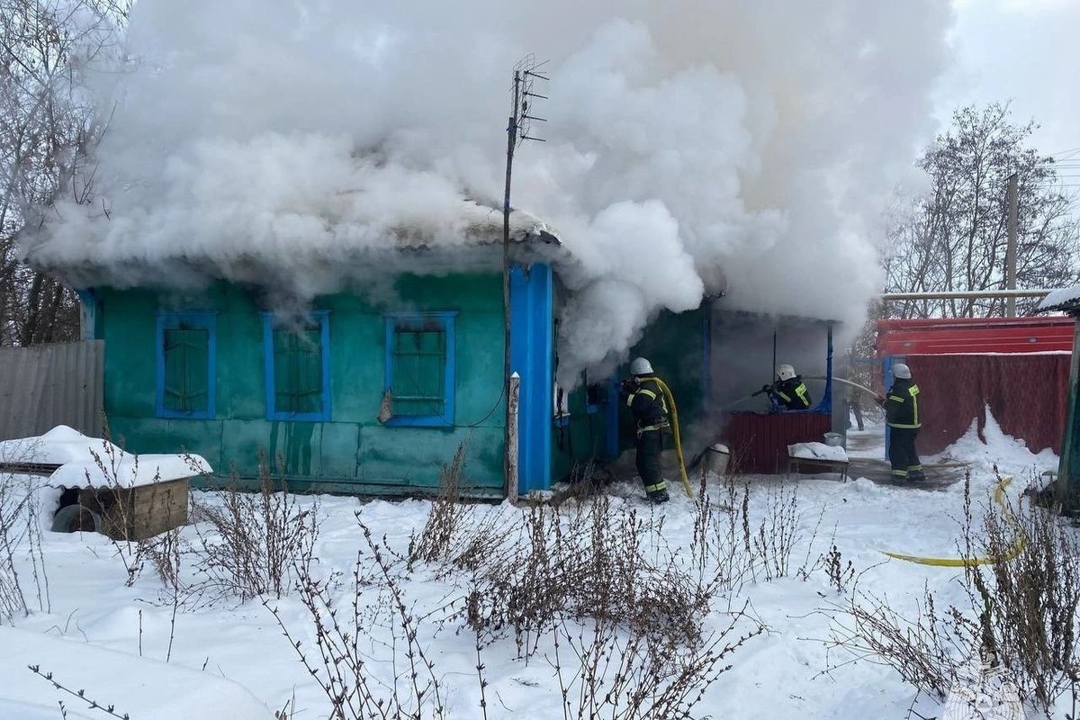 В Белгородской области при пожаре в жилом доме погиб мужчина