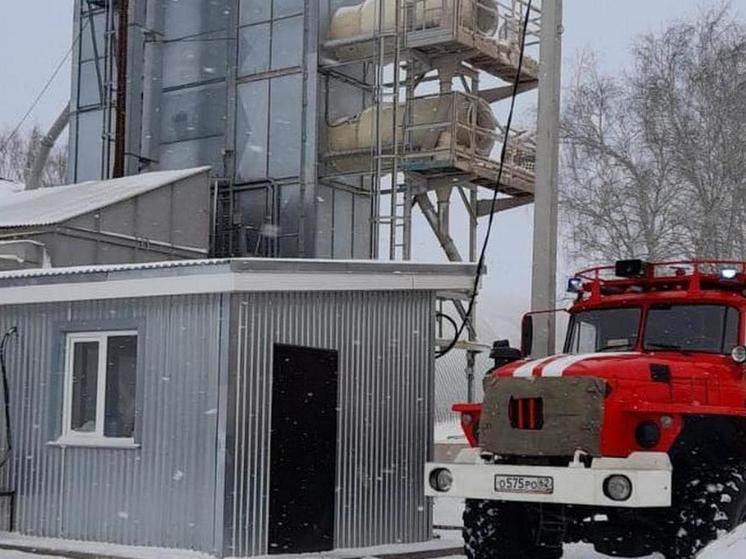 9 января в Старожилове Рязанской области загорелась зерносушилка