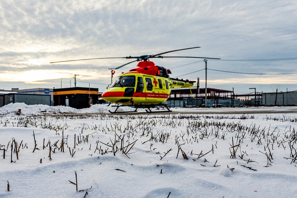 В Курской области в 2023 году вертолёт санавиации совершил 165 вылетов