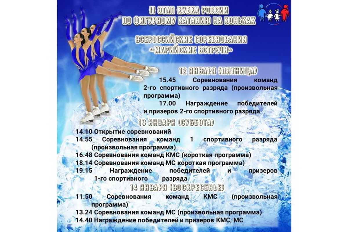 В Йошкар-Оле стартует II этап Кубка России по фигурному катанию