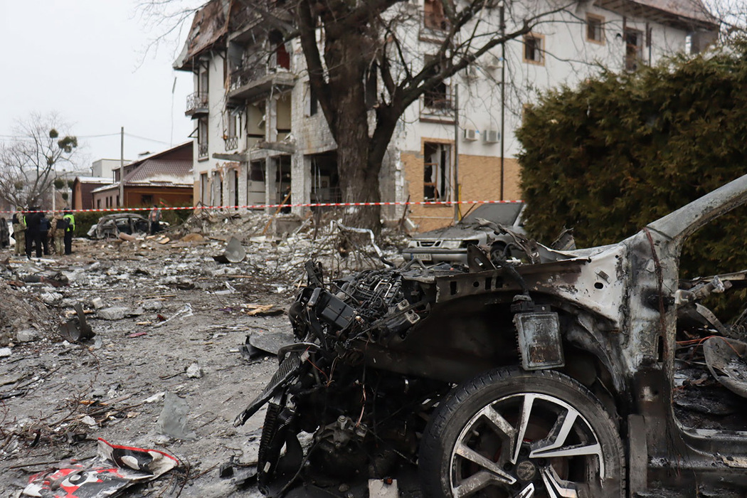Кадры последствий ракетного обстрела Харькова: уничтожена гостиница с наемниками