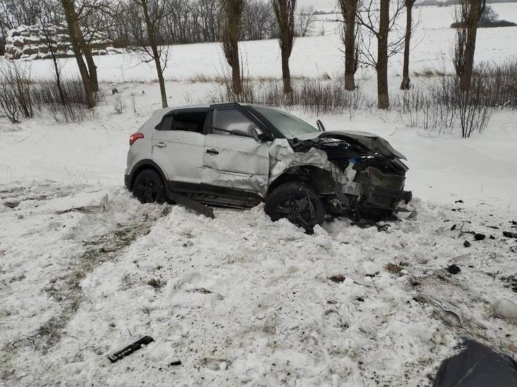 Два человека погибли в лобовом ДТП на трассе в Курской области